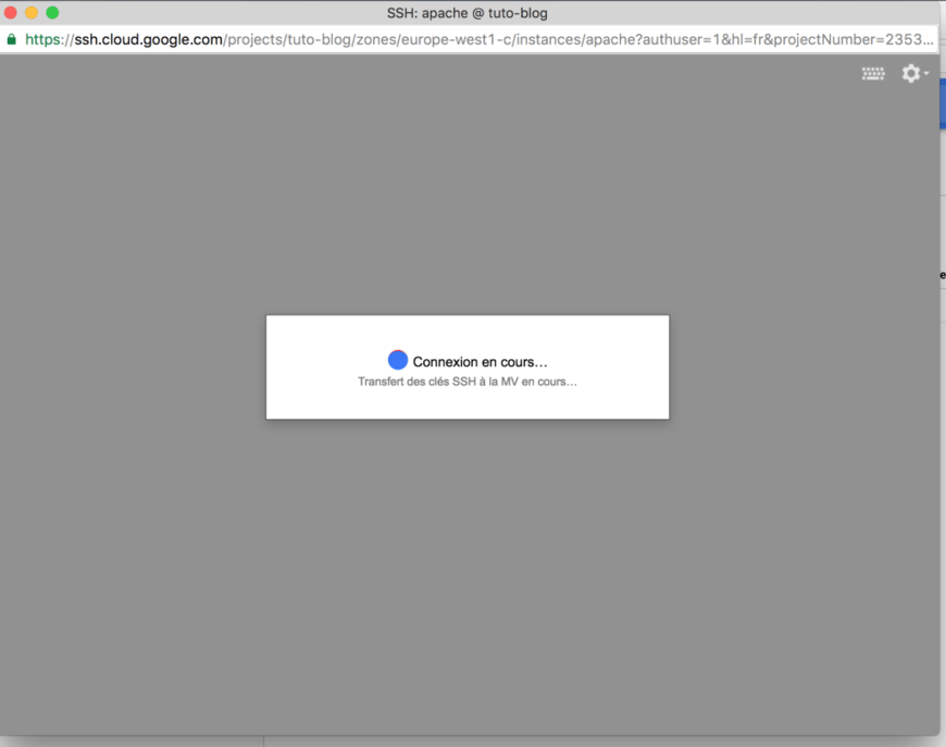 Connexion SSH - Google Cloud Platform