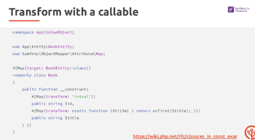Symfony Mapper Example