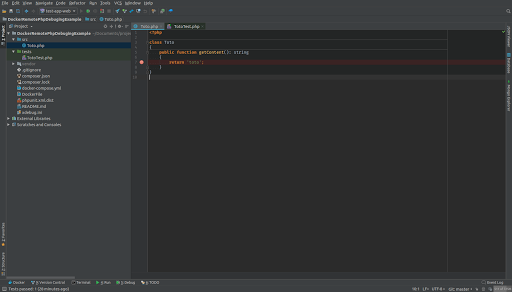 PHPStorm IDE Break point