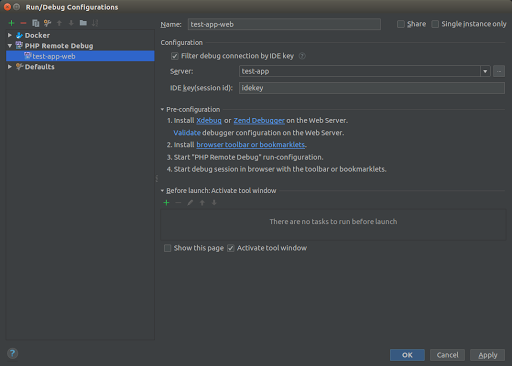 PHPStorm Remote debug configuration