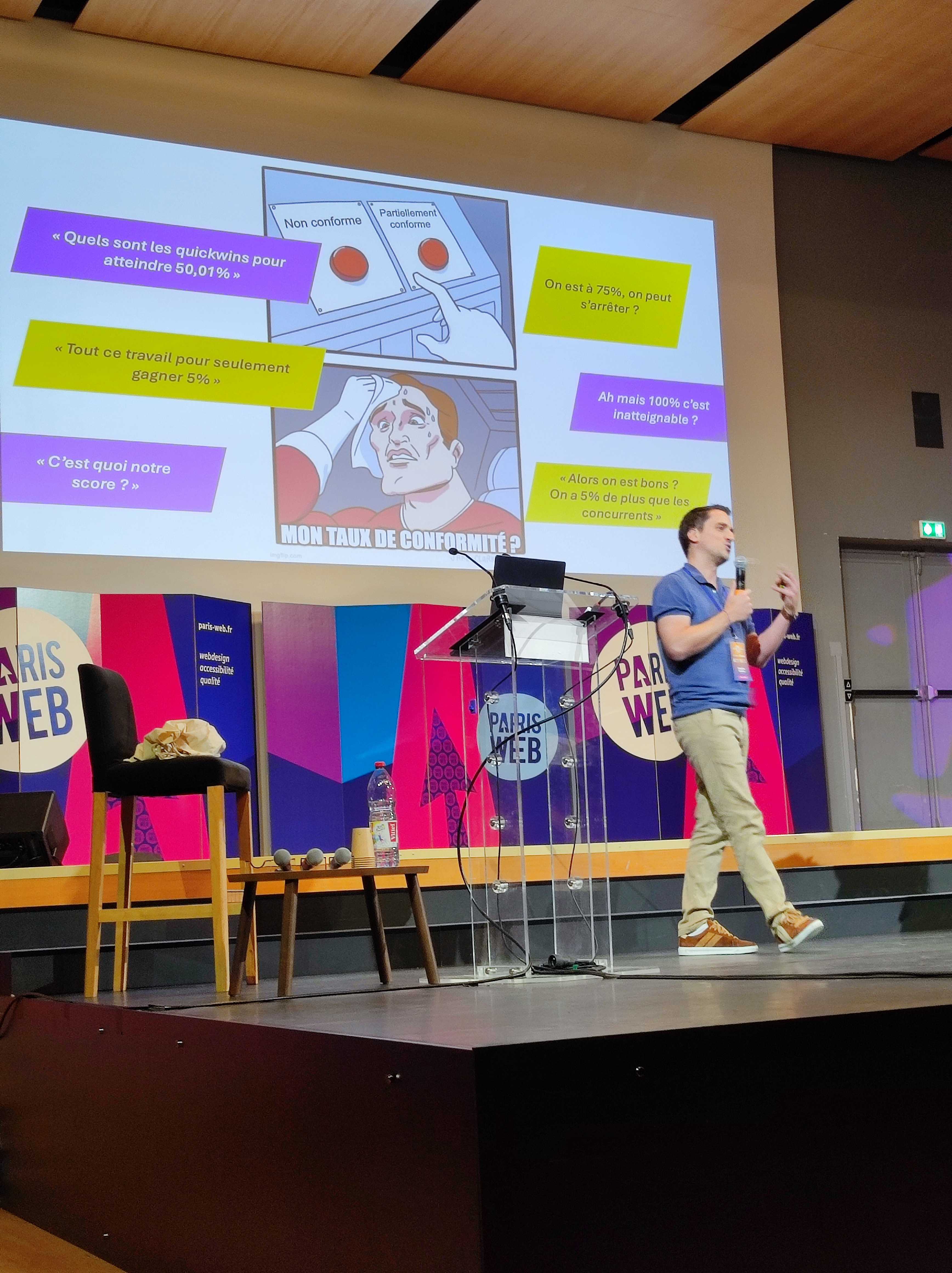 Sébastien Delorme et sa conférence "Accessibilité : l’IA pour faire pousser mes tomates inclusives"