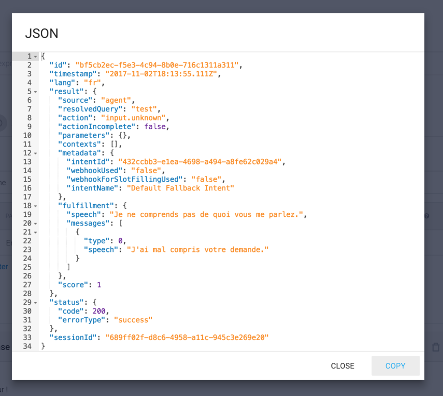 dialogflow-json